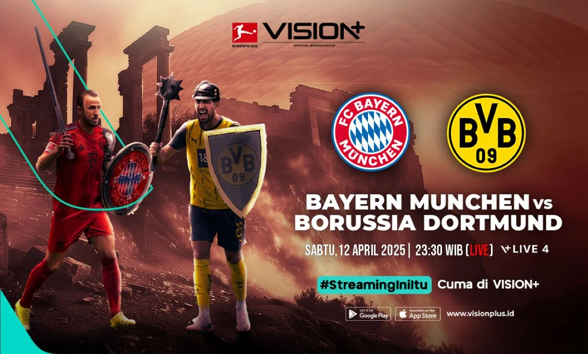 Klik di Sini Link Live Streaming Bayern Munich vs Borussia Dortmund di Bundesliga 2024 2025